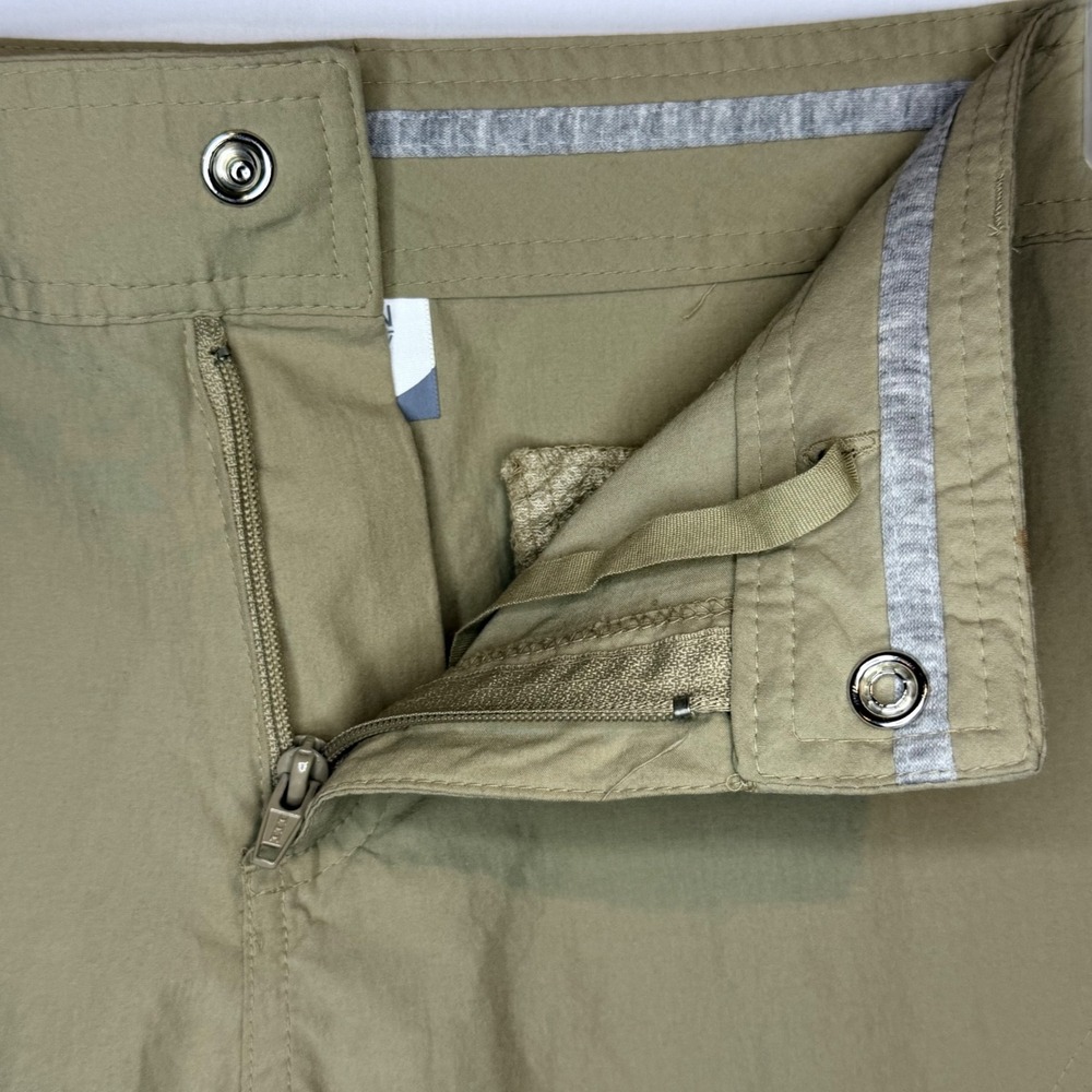 Danskin Now Womens Khaki Tan Convertible Zip Off Cargo Hiking Pants Size M 8 10 - Picture 6 of 9